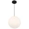 Access Lighting Pearl, Pendant, Matte Black Finish, Opal Glass 23944-MBL/OPL - alternate 6